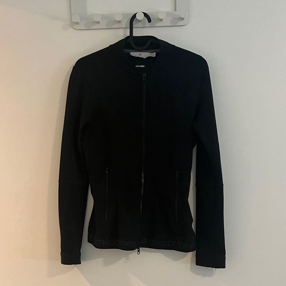 Adidas Stella McCartney Women's Sleek Black Bomber Jacket